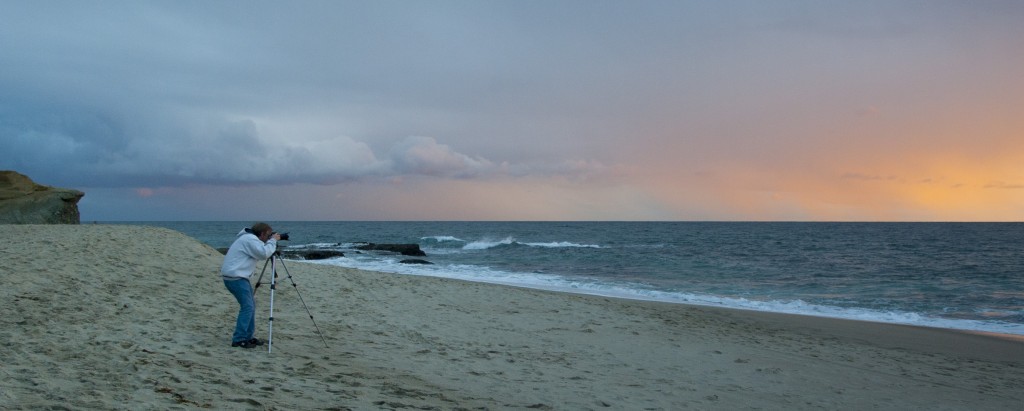 Aliso Creek Beach at Sunset